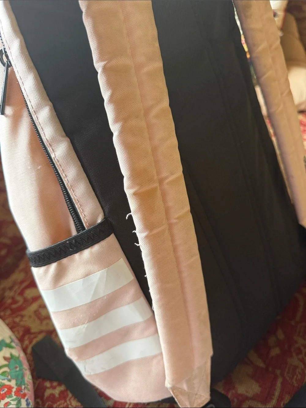adidas Pink and Black Trefoil Daypack - Picture 5 of 10